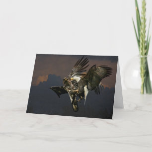 La carte Jevenile et Adult Bald Eagle Card