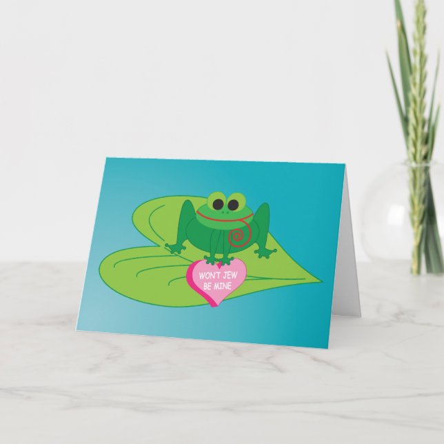 La carte juive de Valentine : Le juif ne sera-t-il (Devant)