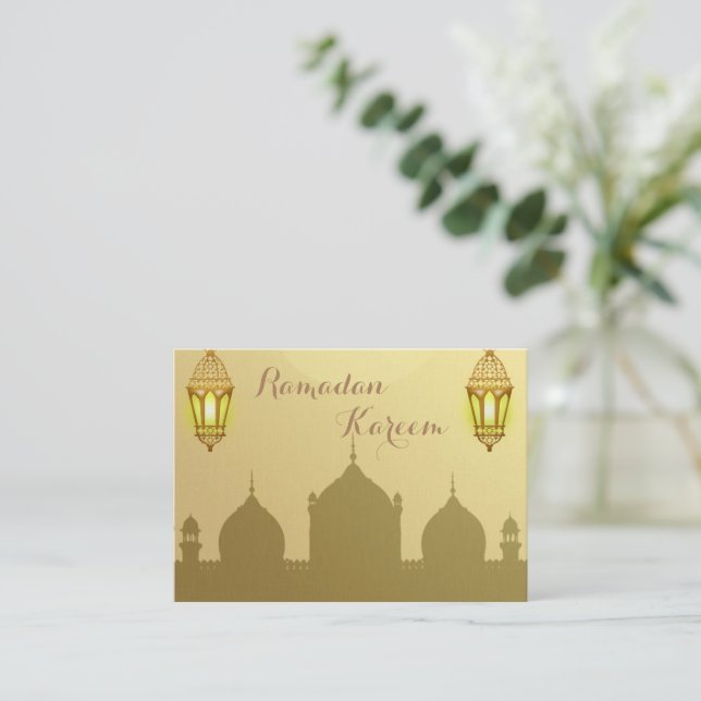La carte moubarak de l'Aïd mosquée (Debout devant)