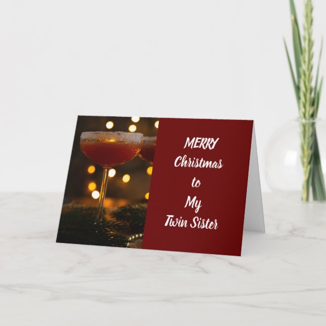 LA CARTE "NOËL" DE TWIN SISTER (Devant)