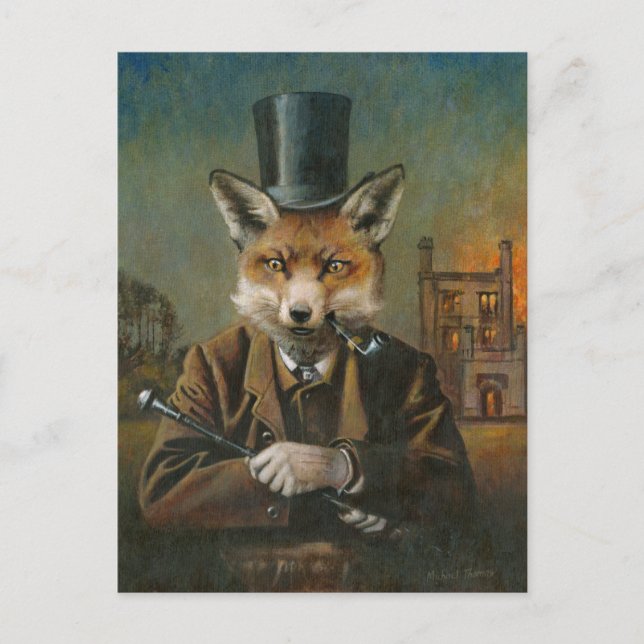 La carte postale Dapper Fox (Devant)