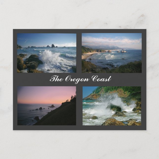 La carte postale de côte de l'Orégon (Devant)