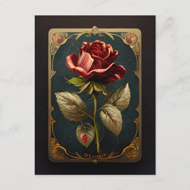 La carte postale de la rose (Devant)