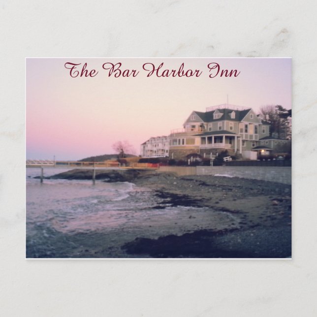 La carte postale de l'auberge de Bar Harbor (Devant)