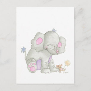La carte postale de l'éléphant