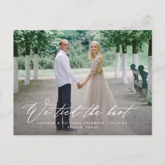 La carte postale de l'Elopement du noeud (Devant)