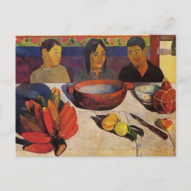 "La carte postale de Paul Gauguin de repas" - (Devant)