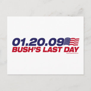 La carte postale Dernière journée de Bush