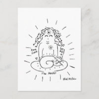 La carte postale du chat guérisseur