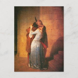 La carte postale Kiss de Francesco Hayez