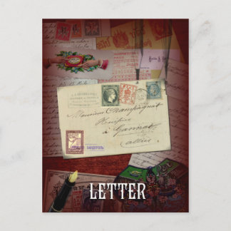 La carte postale Lenormand "La Lettre"