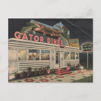 La carte postale vintage du Gator Diner