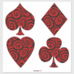 La carte Rose de la reine est costume Sticker