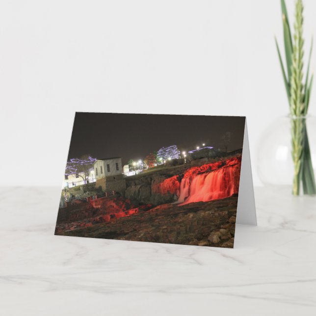 La carte rouge tombe des cartes de voeux de (Devant)