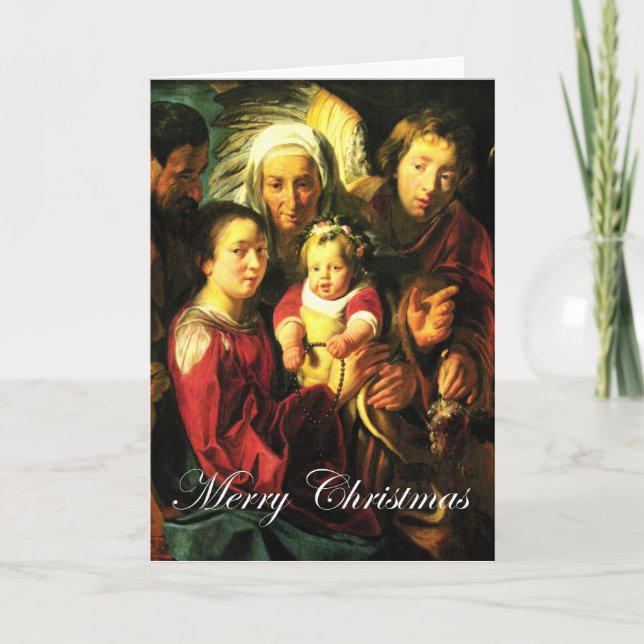 La carte sainte de famille (Devant)
