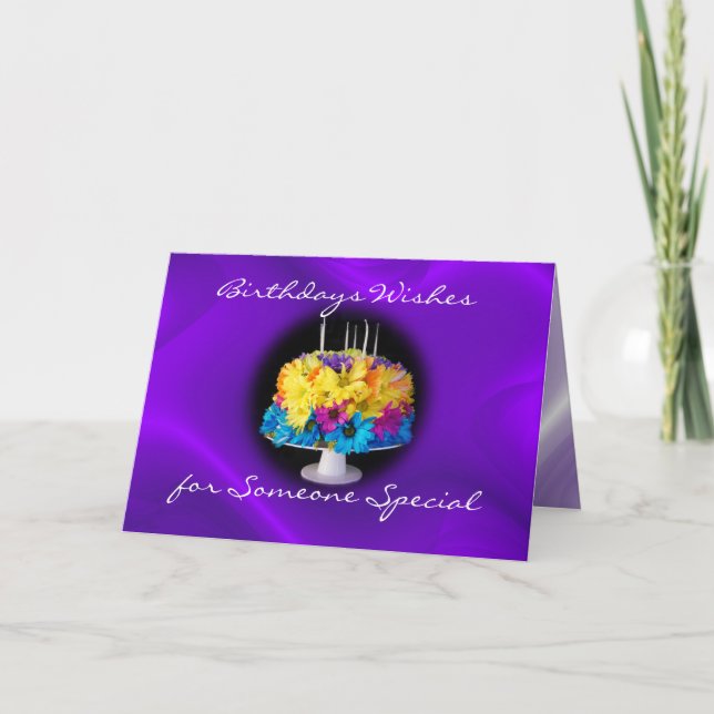 La carte tardive de gâteau d'anniversaire de (Devant)