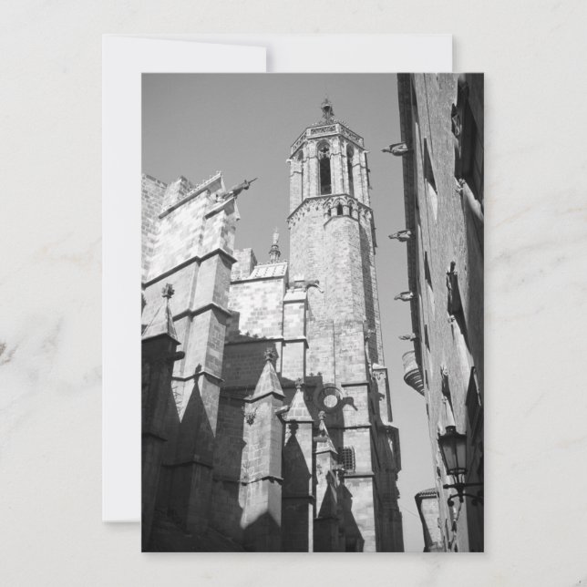 La Catedral Gargoyle Invitation (Barcelona, Spain) (Front)