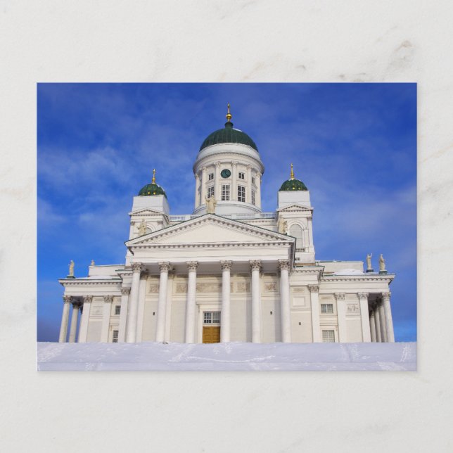 La Cathédrale D'Helsinki Tuomiokirkko En Carte Pos (Devant)