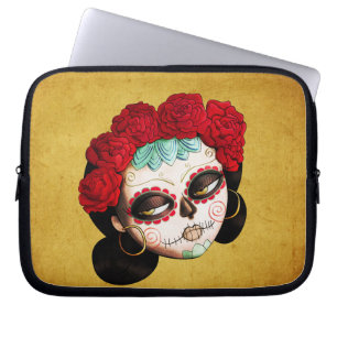 La Catrina - Dia de Los Muertos Girl Laptop Sleeve