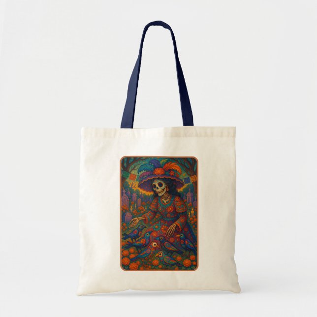La Catrina Día de los Muertos Tote Bag (Front)