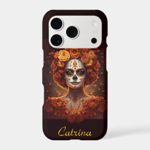 La Catrina Marigold Dia de los Muertos Sugar Skull