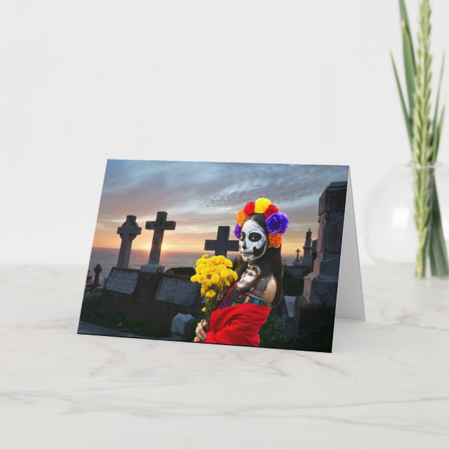 La Catrina Party Invitation. Card (Front)