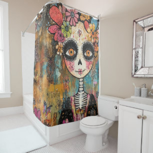 La Catrina Skeleton With Flower Crown