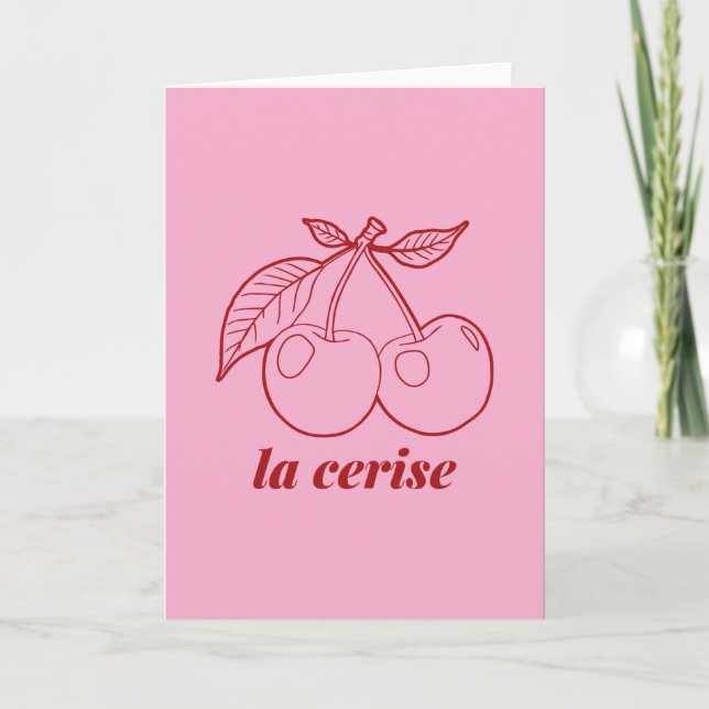 La cerise pin card (Front)