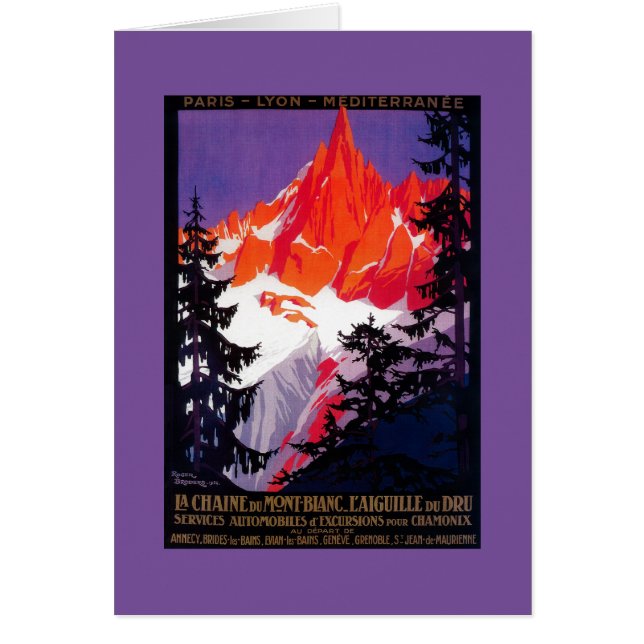 La Chaine De Mont-Blanc Poster VintageEurope (Devant)