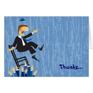 La Chaise Hora Danse pliée Carte de remerciements