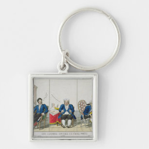 La Chambre Divisee en Trois Partis Keychain
