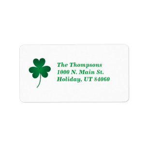 La chance des Irlandais / Étiquettes d'adresse de 
