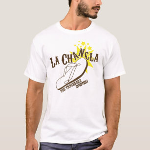 Leos Imports 55 La Chancla Funny T-Shirt | Celebrate Mexican Culture with Humor and Style | The Flying Slipper