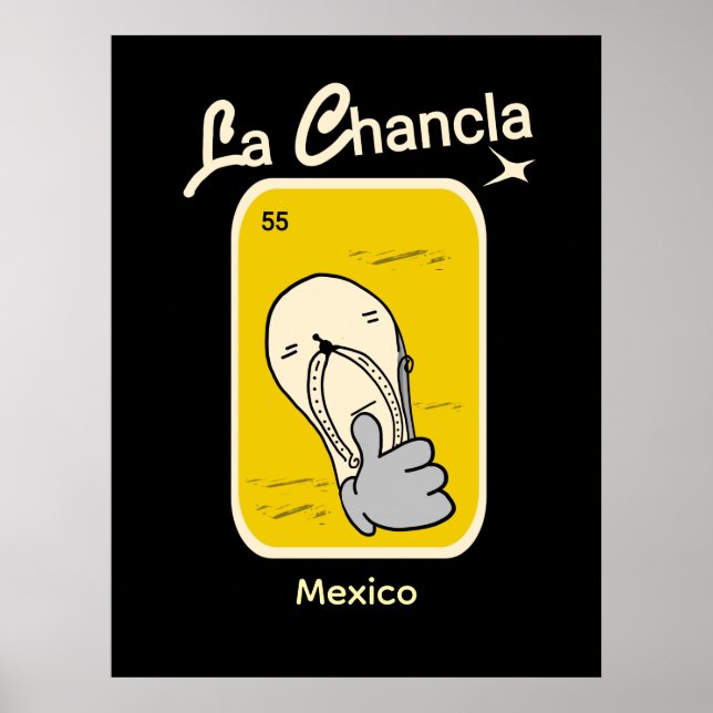 La Chancla yellow Poster (Front)