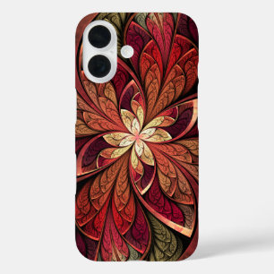 La Chanteuse Rouge Red Abstract Pattern iPhone 16 Case