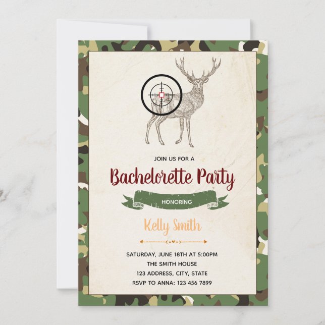 La chasse est sur invitation de la bachelorette (Devant)