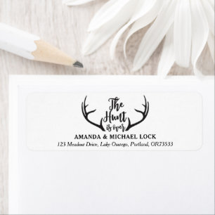 "La chasse est terminée" Mariage Antler Personnali
