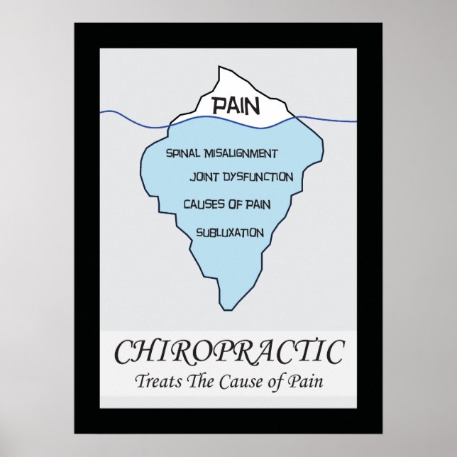 La chiropratique traite la cause Poster (Devant)