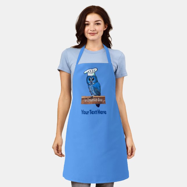 La Chouette Bleue Cafe Apron (Worn)