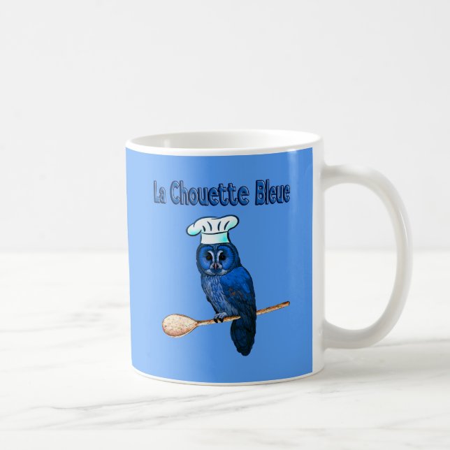 La Chouette Bleue Cafe Coffee Mug (Right)