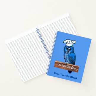 La Chouette Bleue Cafe Notebook