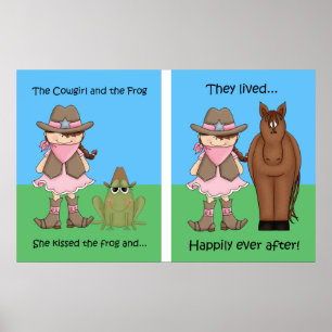 La chouette et la grenouille Poster Brunet