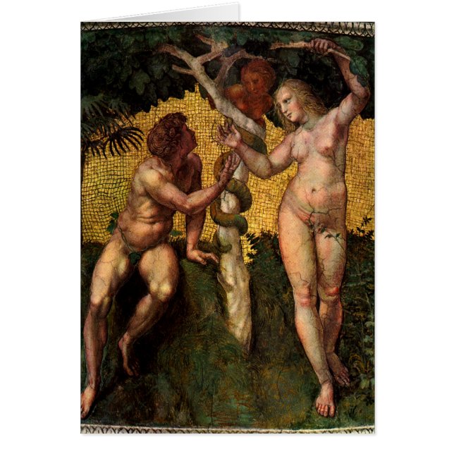 La chute - Adam et Ève par Raphael Sanzio (Devant)