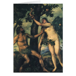 La Chute de l'Homme ; Adam et Ève par Titien