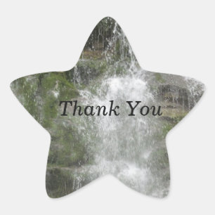 La Chute Waterfall in Forillon National Park Star Sticker