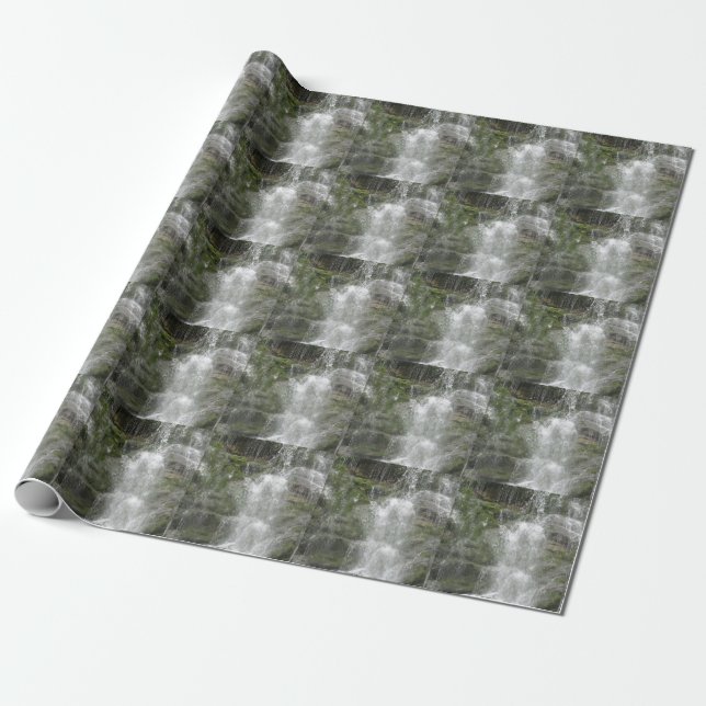La Chute Waterfall in Forillon National Park      Wrapping Paper (Unrolled)