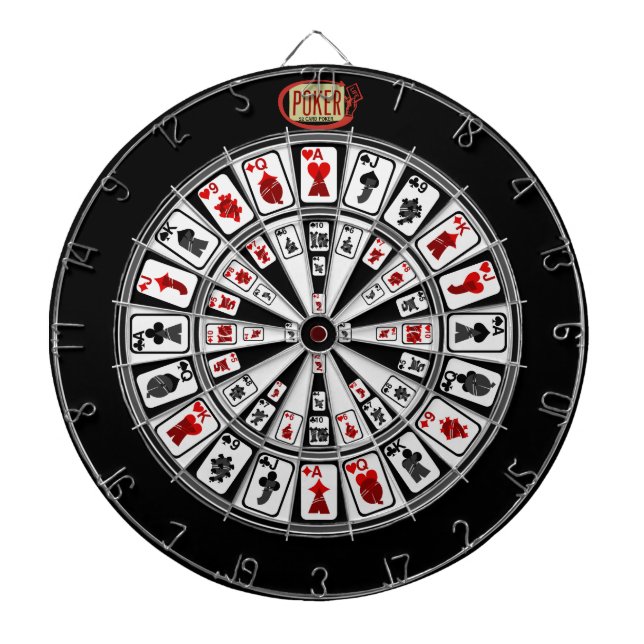 La Cible de flechettes originale 52 Card Poker Lif (Devant)