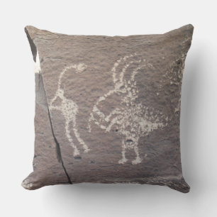 La Cieneguilla Petroglyph Site Santa Fe Outdoor Pillow