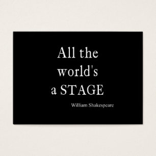 La citation de Shakespeare tout le monde est des