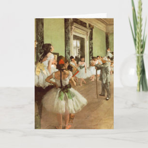 La Classe de Danse by Edgar Degas Card